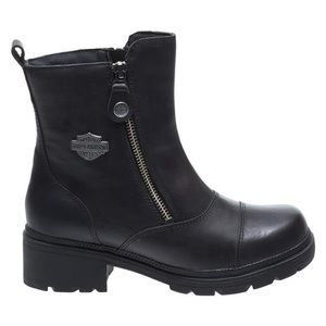 Harley Davidson Women’s Amherst 82016 side-zip Moto boots sz 9.5